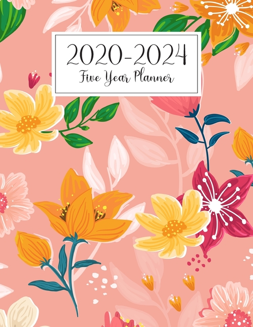 2020 2024 Five Year Planner 60 Months Calendar Monthly