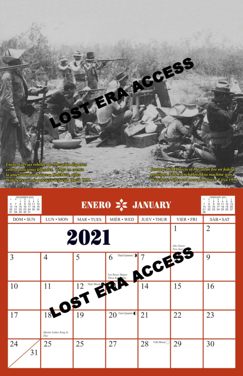 2021 Mexican Heritage Collectors Calendar Lost Era Access 1