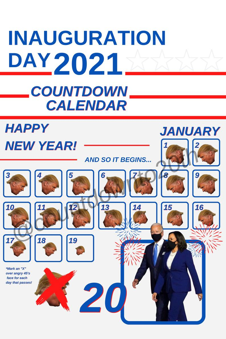 2021 Us Inauguration Day Countdown Calendar Digital