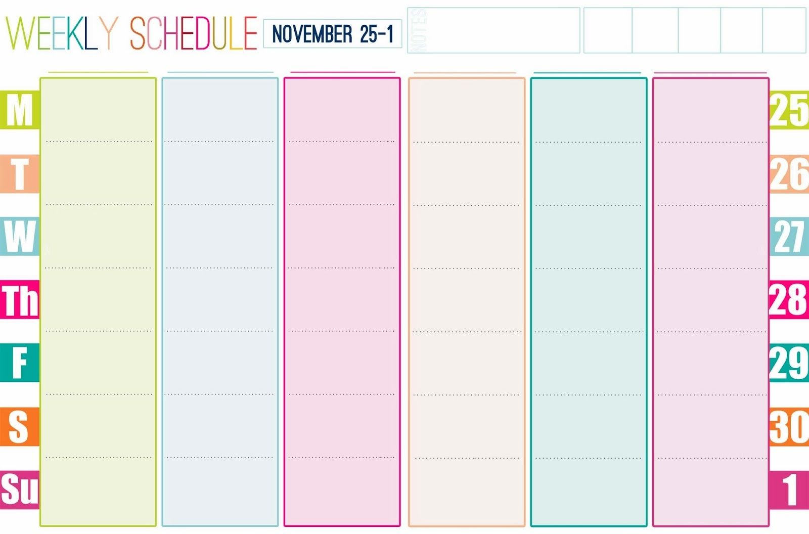 27 Images Of Cute Printable Weekly Calendar Template Calendar Template 2023