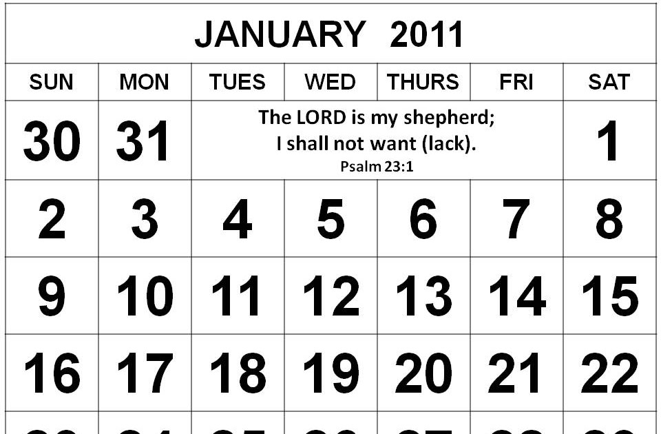believers encouragements printable religious calendar template 2011 january with encouraging