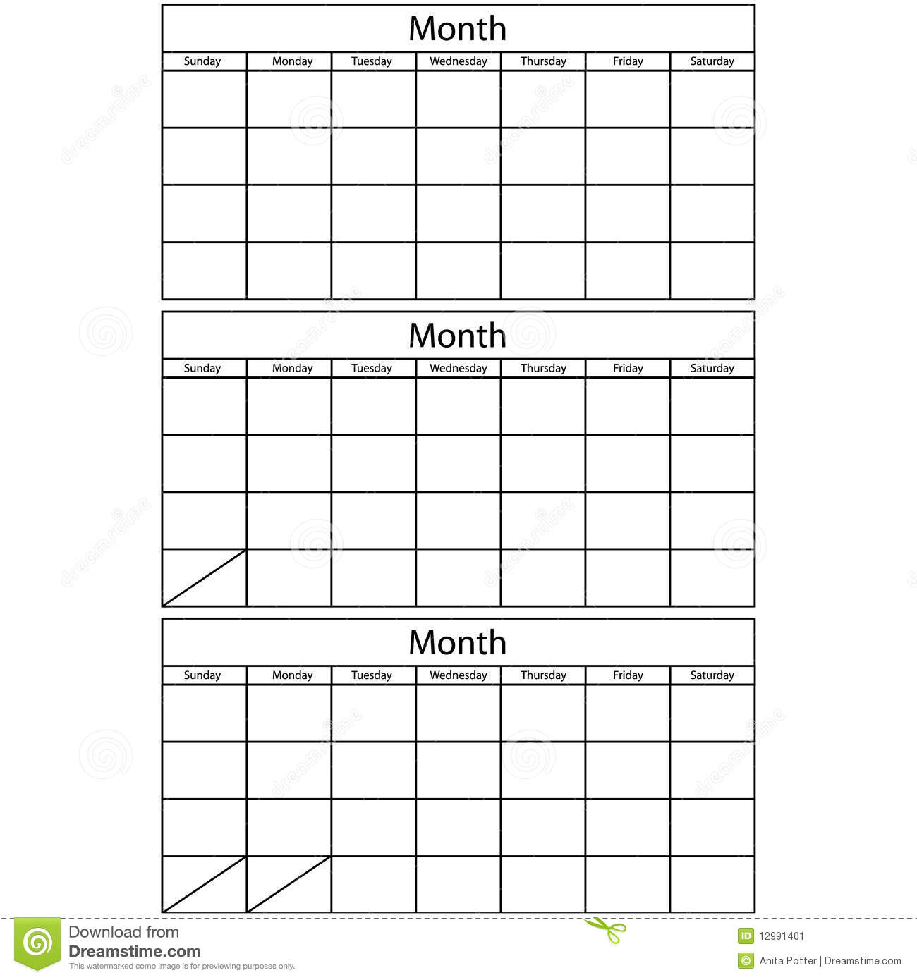 Blank 6 Week Calendar Template Example Calendar Printable