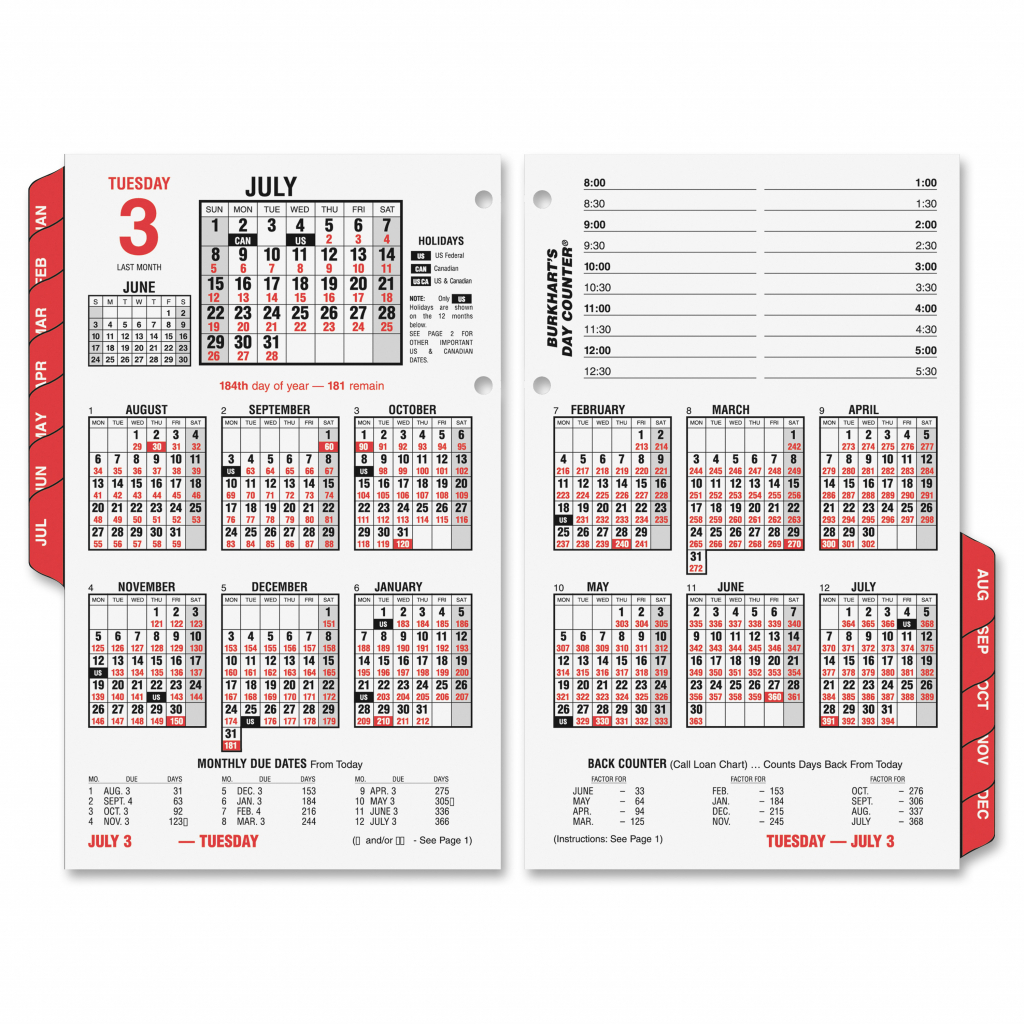 Calendar With Day Counter Calendar Template 2021
