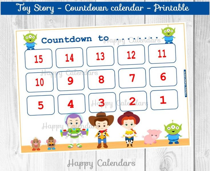 countdown calendar toy story movie countdown printable 1