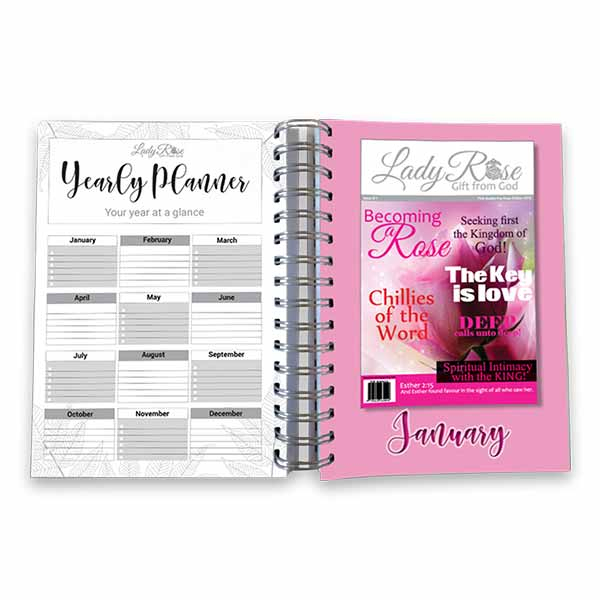 daily planner 2021 5781 lady rose