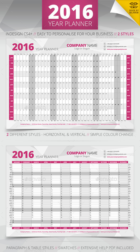 get ready for 2016 with printable monthly calendar and
