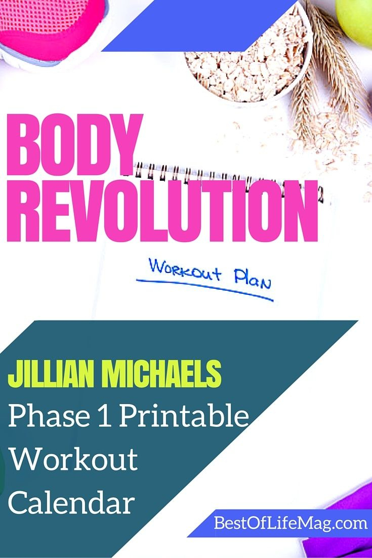 Jillian Michaels Body Revolution Printable Workout