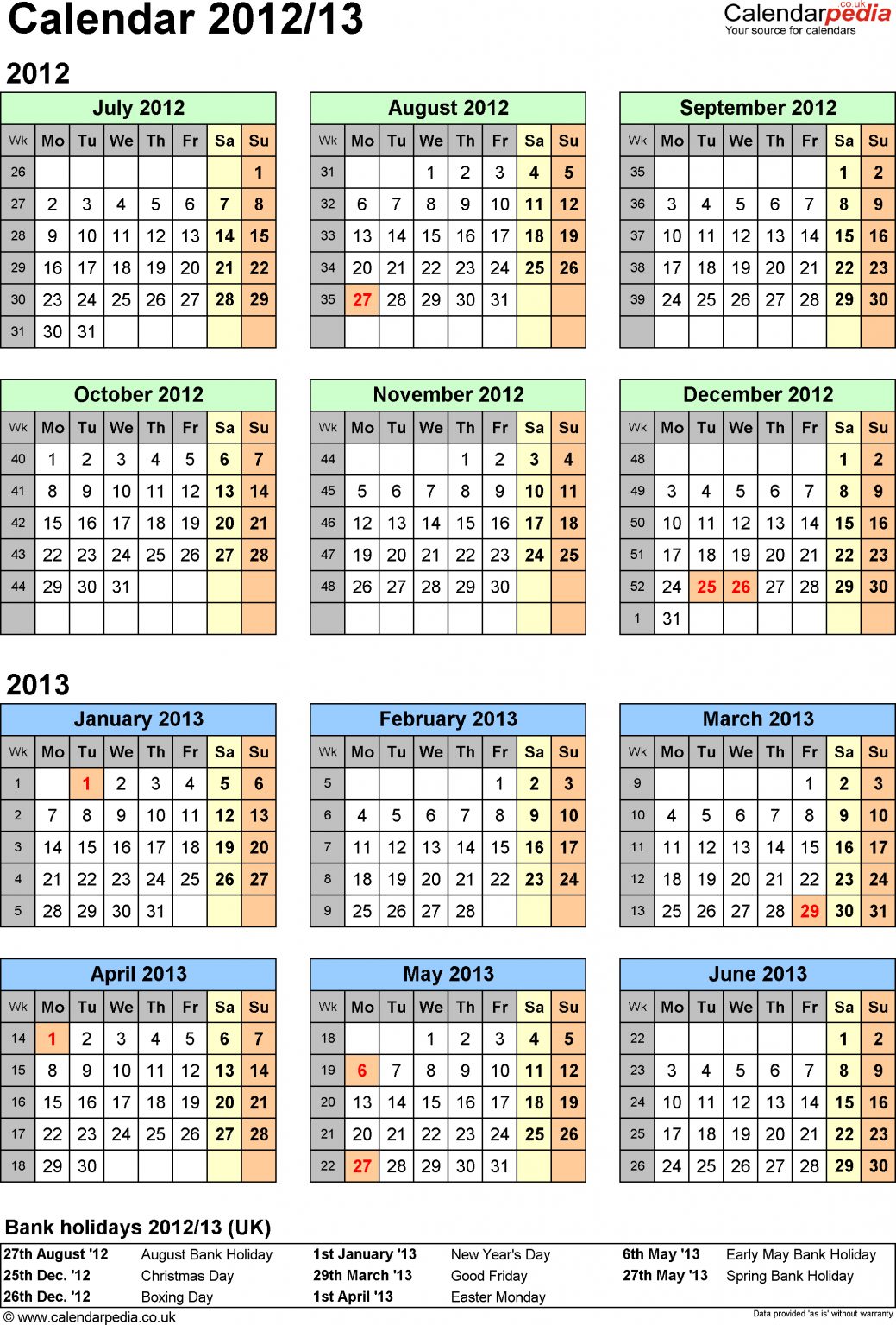 June 2013 Calendar Printable Pdf – Calendar Template 2021