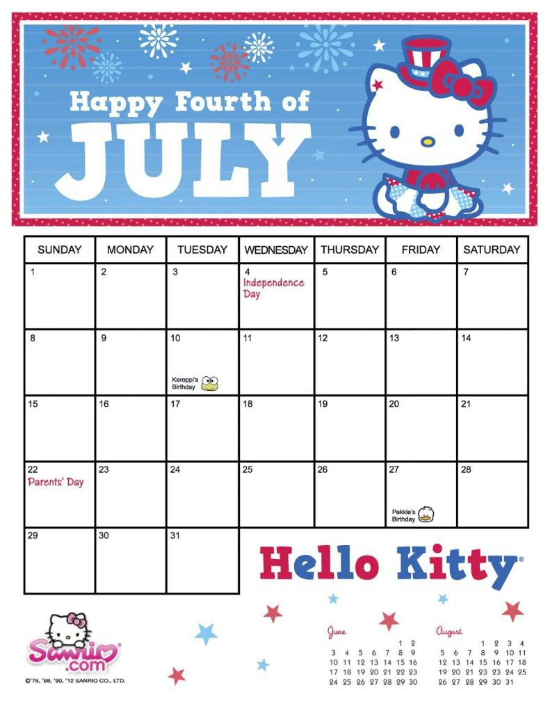 Unique Sanrio Printable Calendar Calendar 2021 1