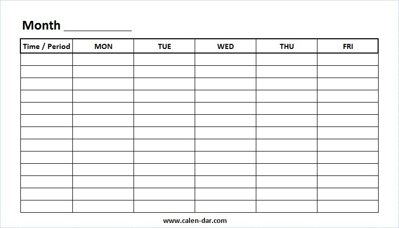 weekly calendar printable monday to sunday graphics