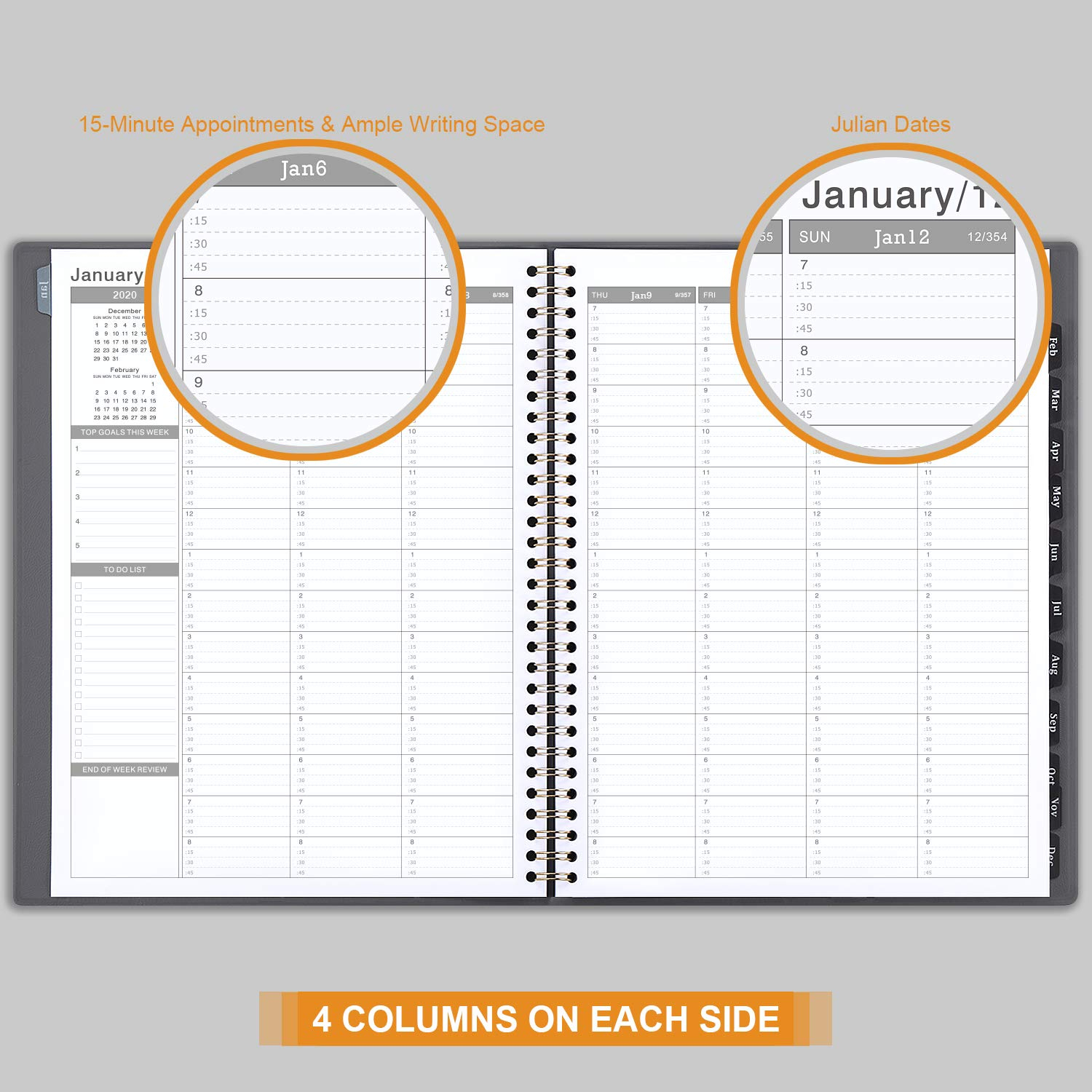 2020 weekly appointment book planner 2020 daily hourly