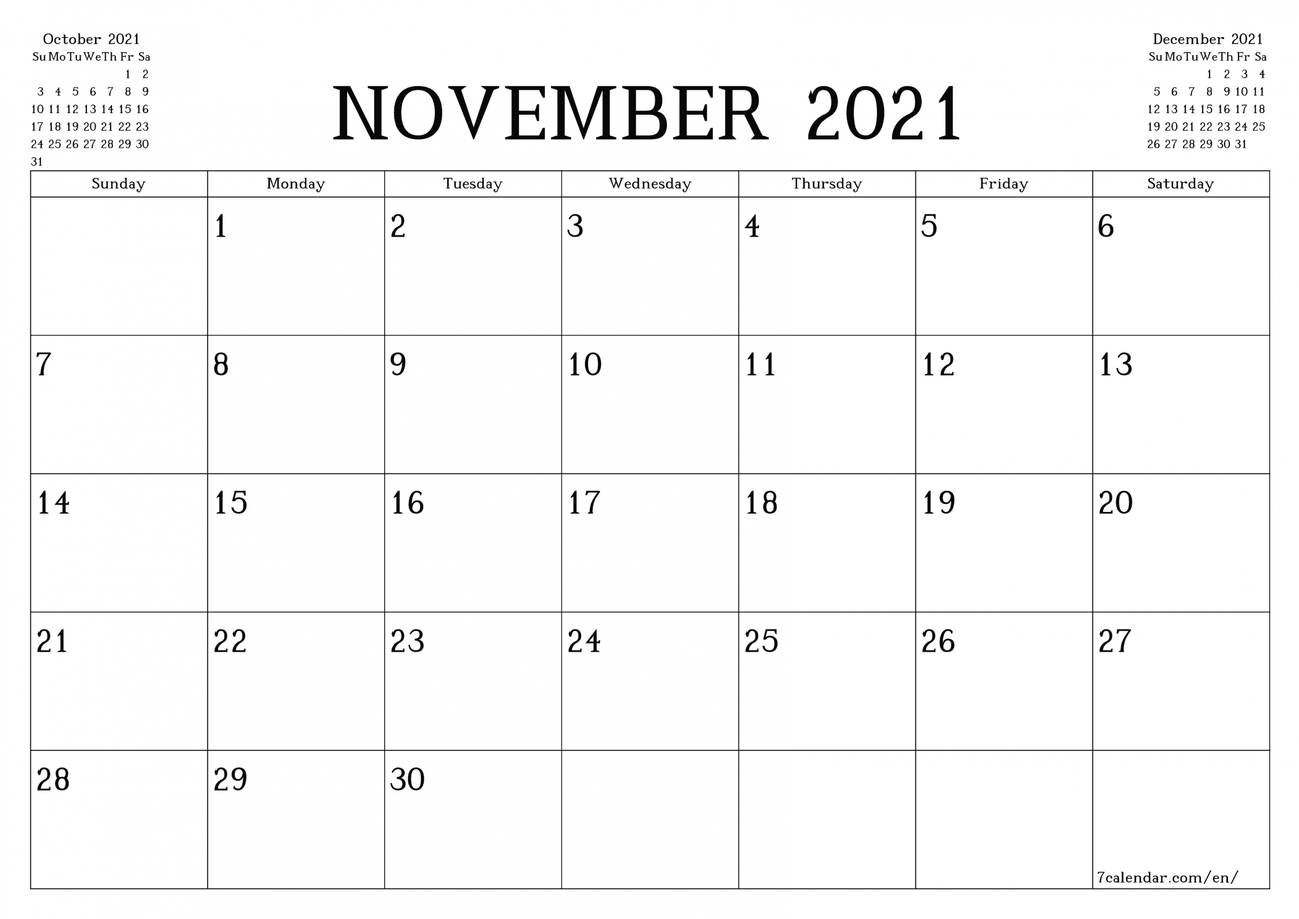 5 X 7 Printable Calendar 2021 6 Months Printable
