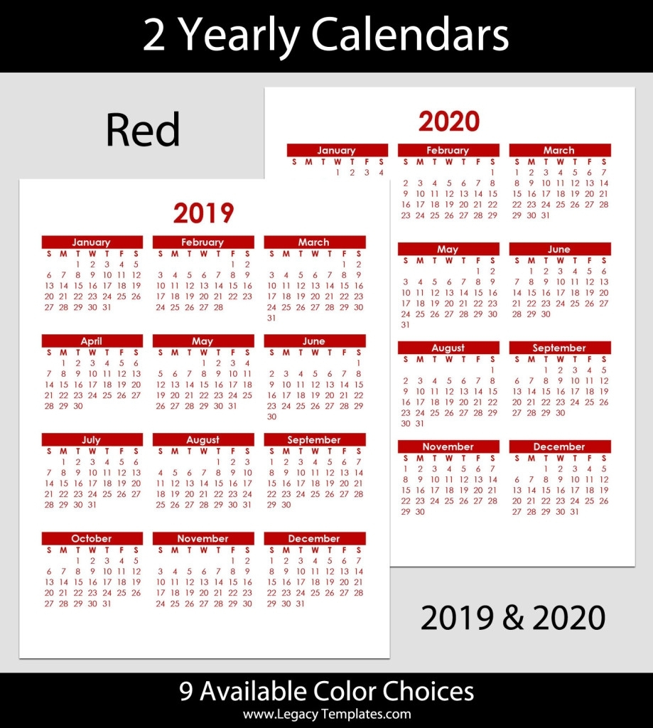 8 5 x 11 year calendar month calendar printable