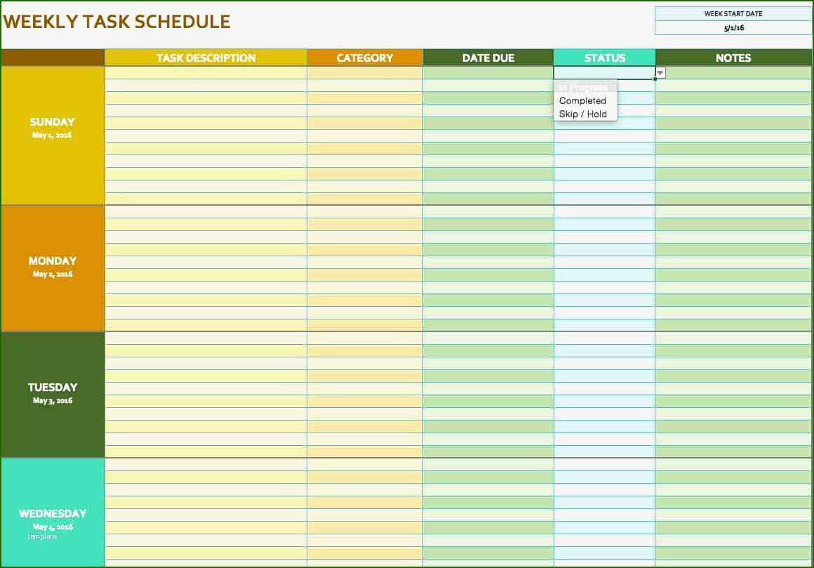 Awesome Weekly Task List Template Excel Youll Want To