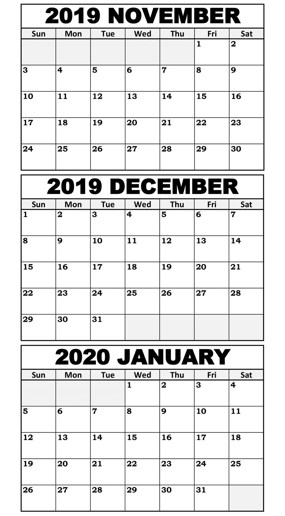 Catch January December 2020 Calendar Printable Calendar