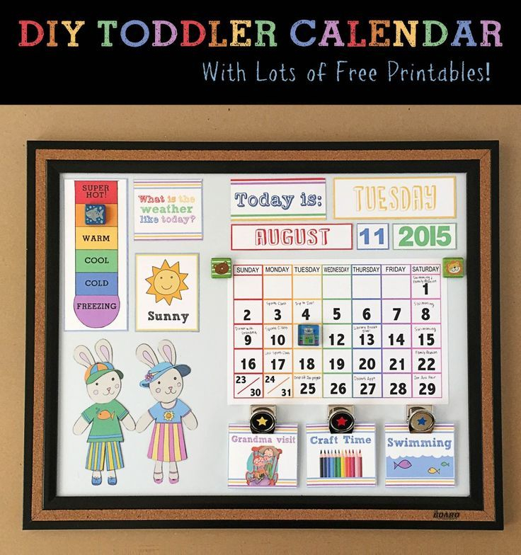 diy childrens calendar toddler calendar kids