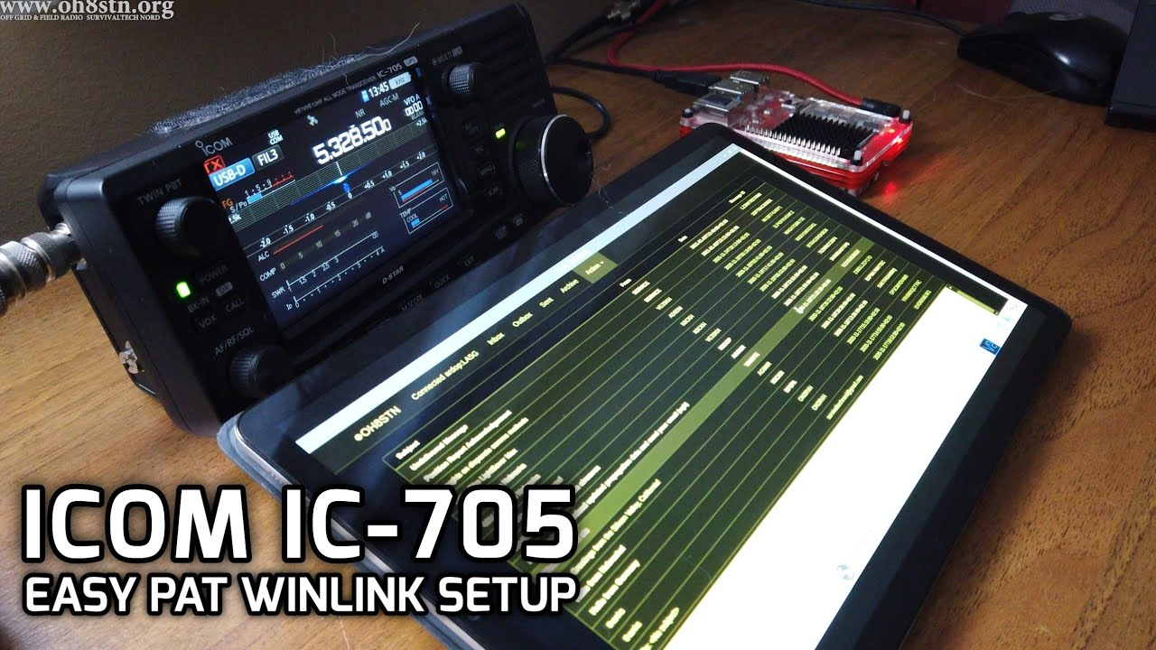Icom Ic 705 Pat Winlink Setup Ham Radio Raspberry Pi