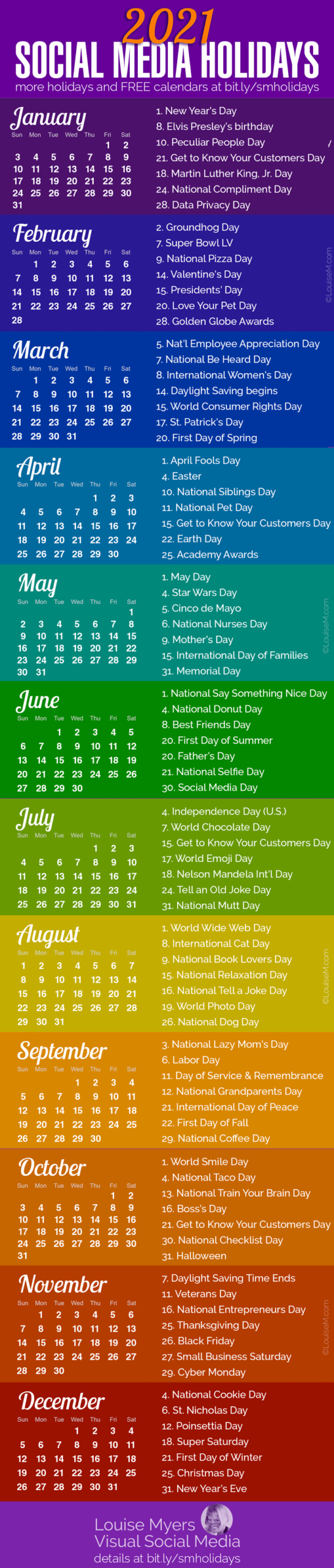 National Food Day List 2021 Example Calendar Printable