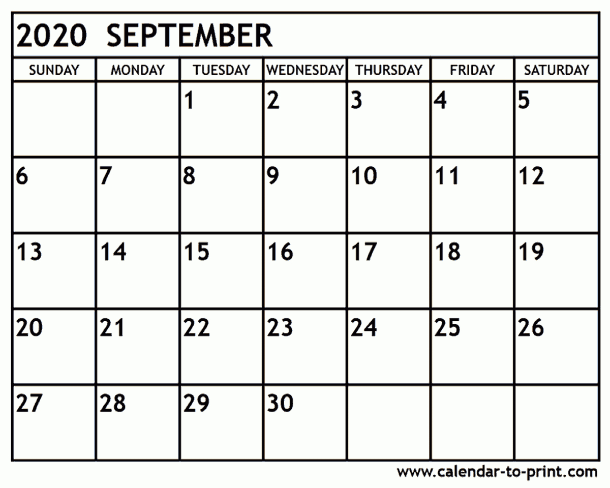 Pick September Calendar 2020 Nsw Calendar Printables