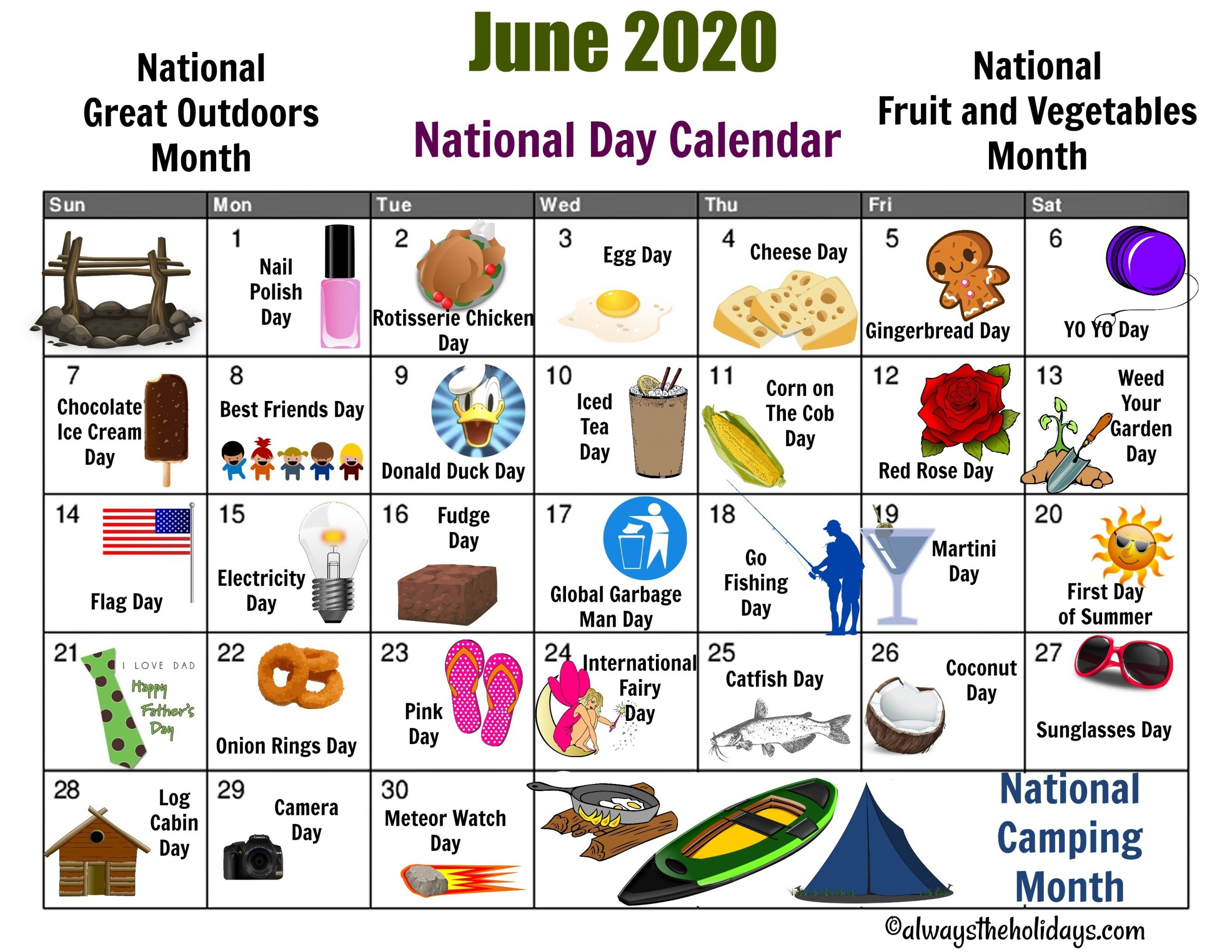 Take National Day Monthly Calendar 2021 Best Calendar