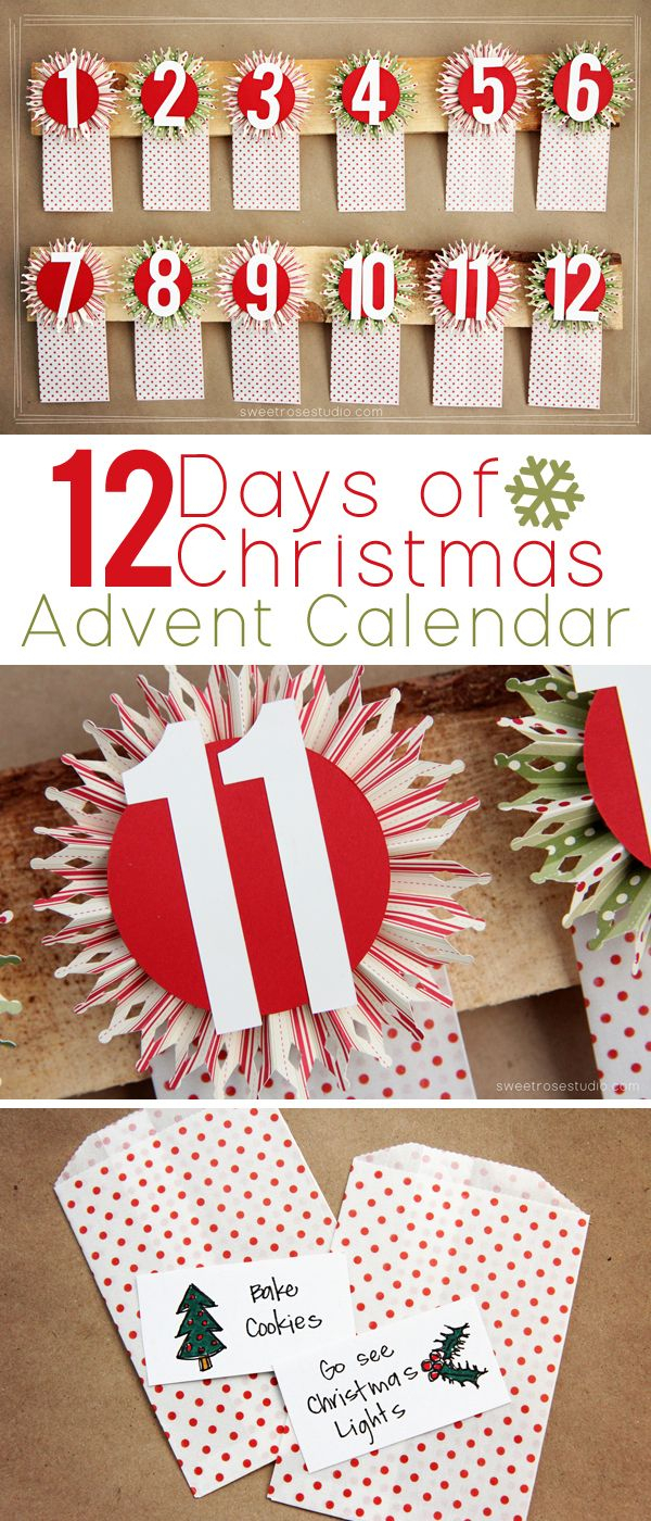 12 Days Of Christmas Advent Calendar Sweet Rose Studio