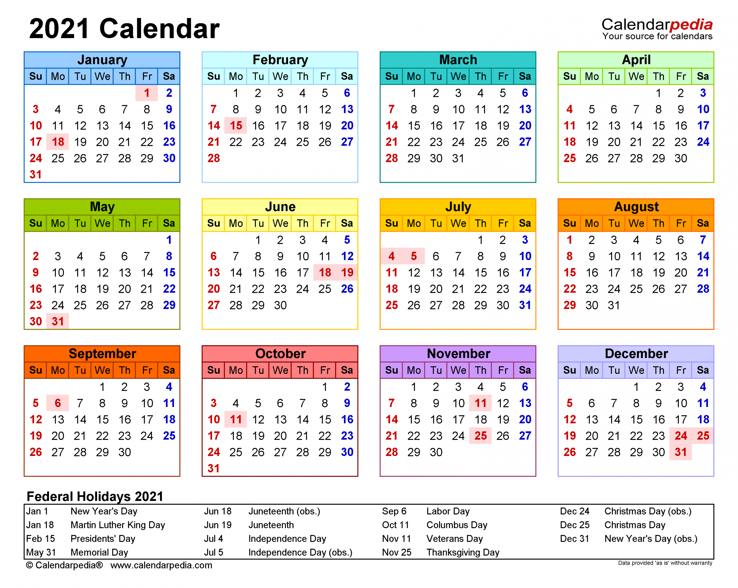 12 month excel calendar 2021 calendar 2021