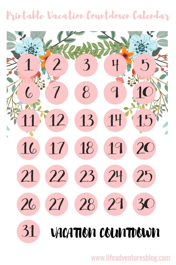 13 Fabulous Vacation Countdown Calendars Kittybabylove 1