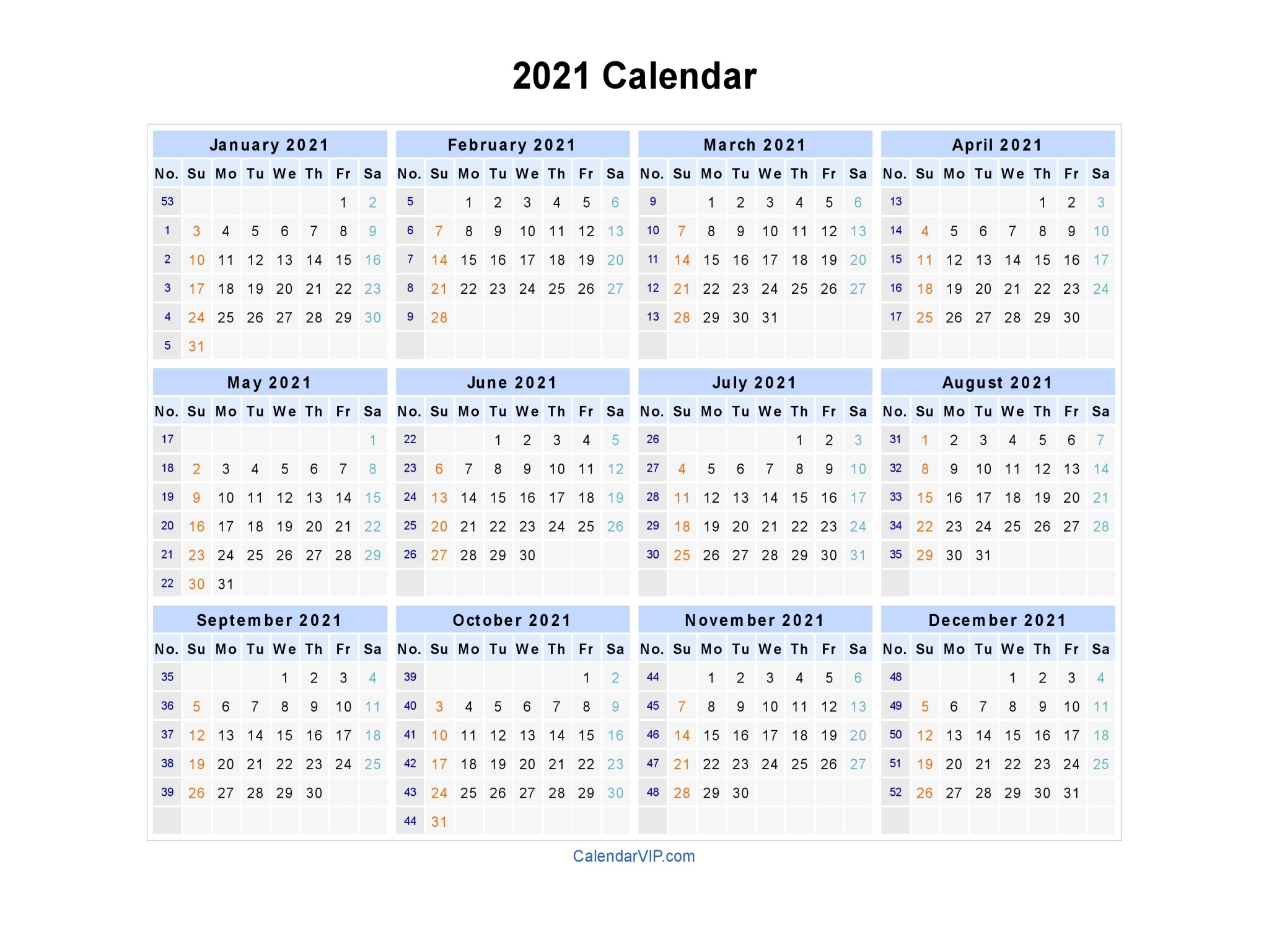 2021 Calendar Editable Get Free Calendar