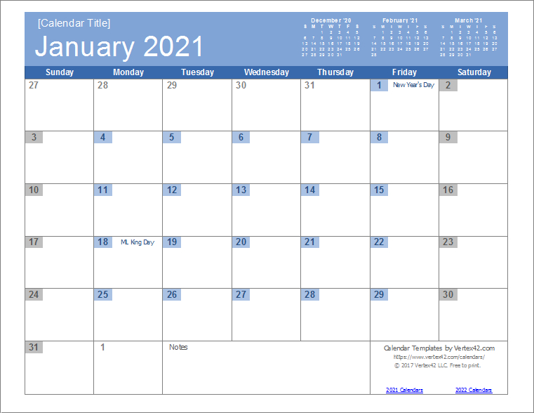 2021 Calendar Templates And Images 3