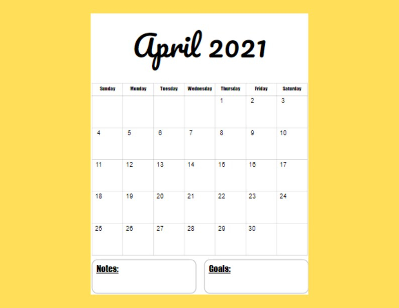 2021 vertical calendar printable template 12 month 8 5 x