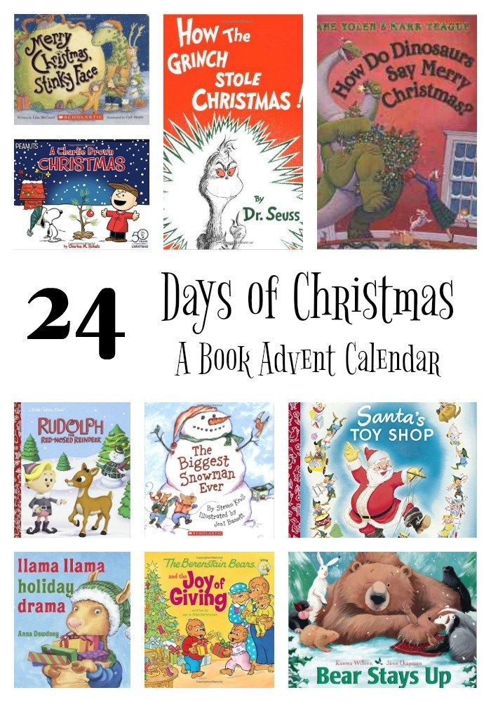 24 days of christmas a book advent calendar holiday