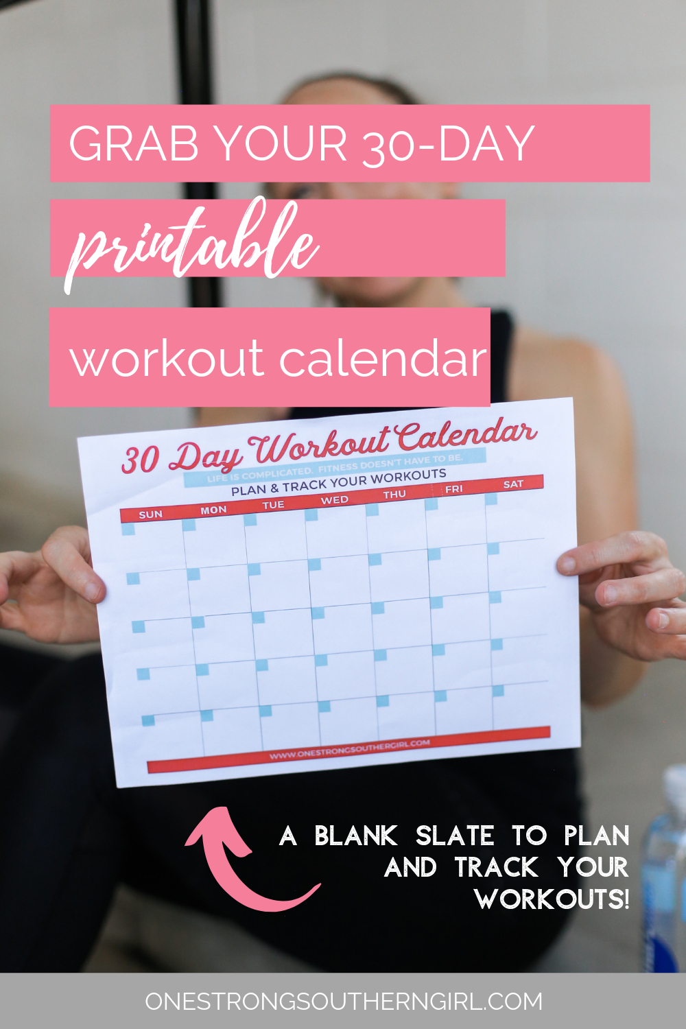 30 Day Workout Calendar Printable A Free Blank Tracker