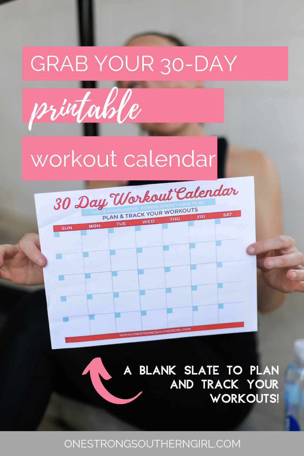 30 Day Workout Calendar Printable A Free Blank Tracker Calendar 