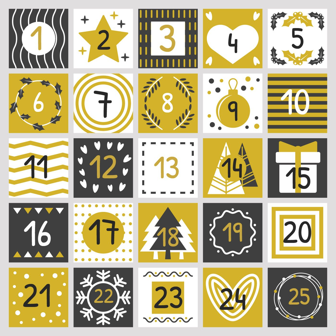 Advent Calendar Printable Vector 259741 Download Free