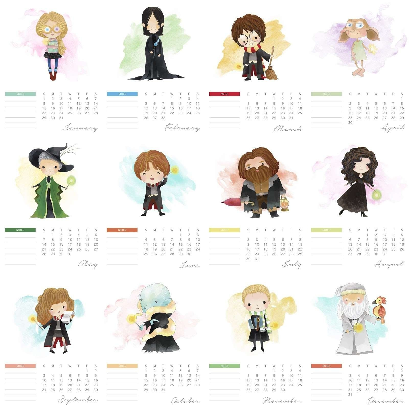 Calendar 2021 Harry Potter Calendarso 1