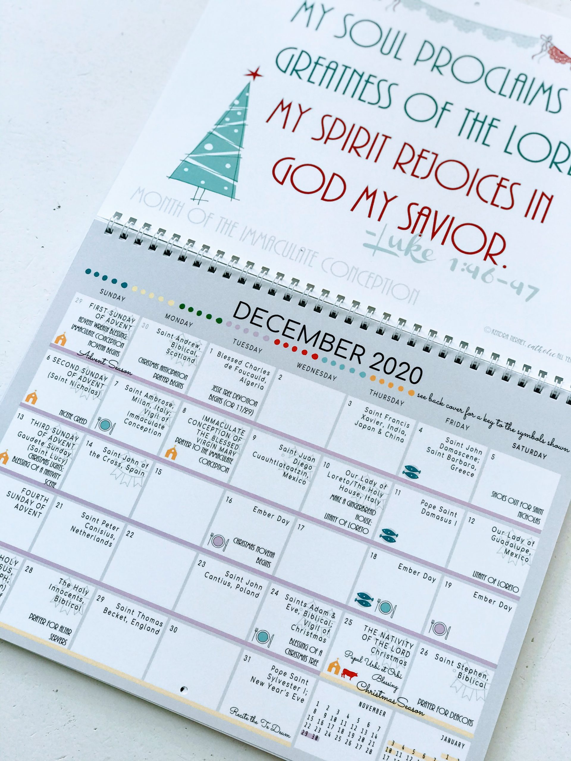 Catholic All Year 2021 Liturgical Calendar With Monthly
