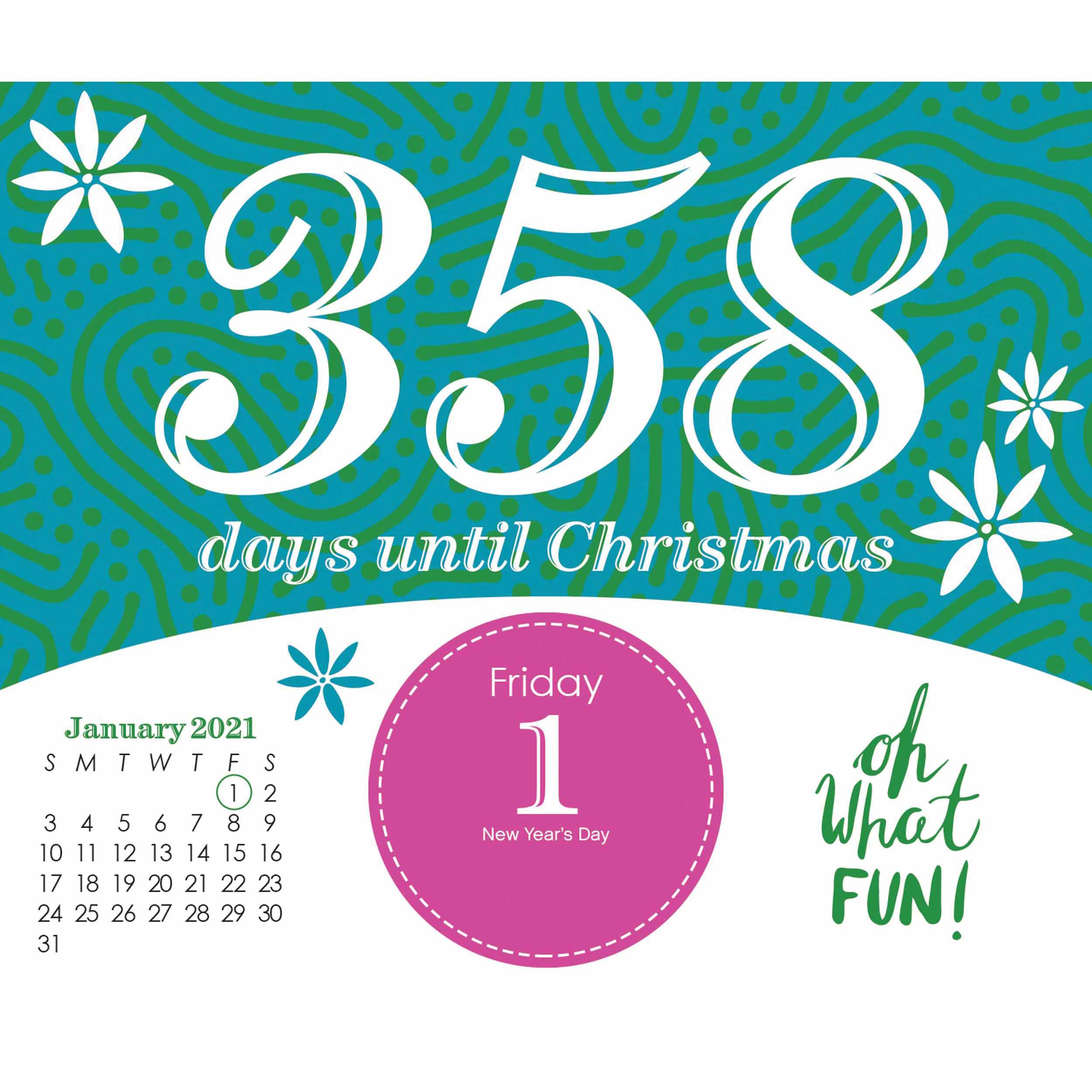 Countdown To Christmas Desk Calendar 2021 At Calendar Club
