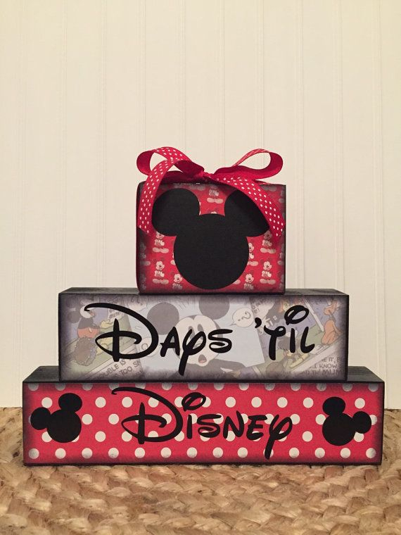 Days Til Disney Vacation Countdown Blocks This Is A Fun