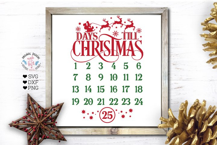 Days Till Christmas Countdown Calendar 368325 Svgs