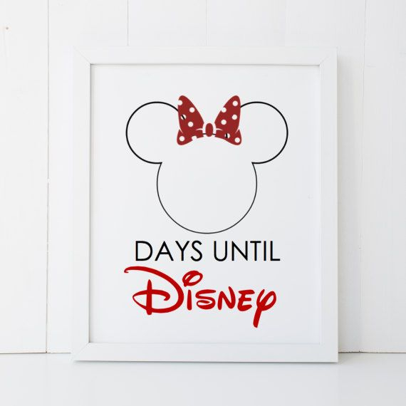 Disney Vacation Days Until Countdown Disneyland Disney