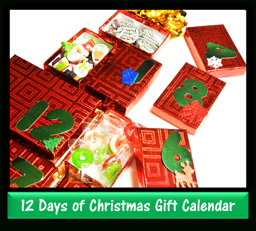 Dollar Tree Craft 12 Days Of Christmas Gift Calendar Diy