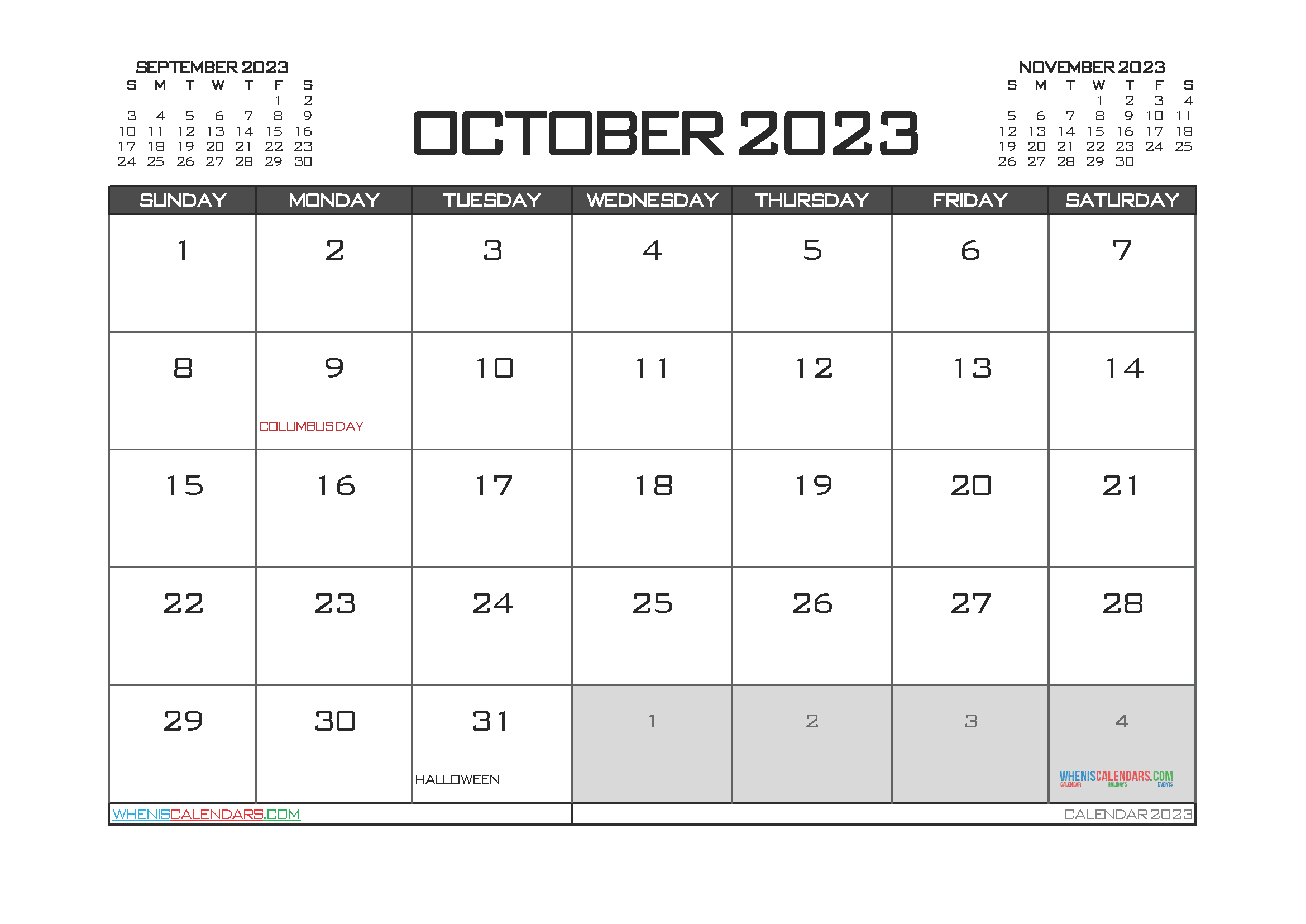 editable printable october 2023 calendar 3 month calendar