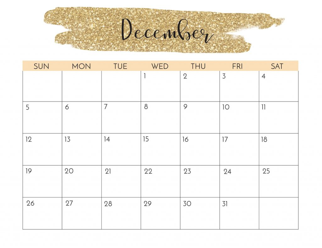 Floral December 2021 Calendar Templates Printable 2021 2