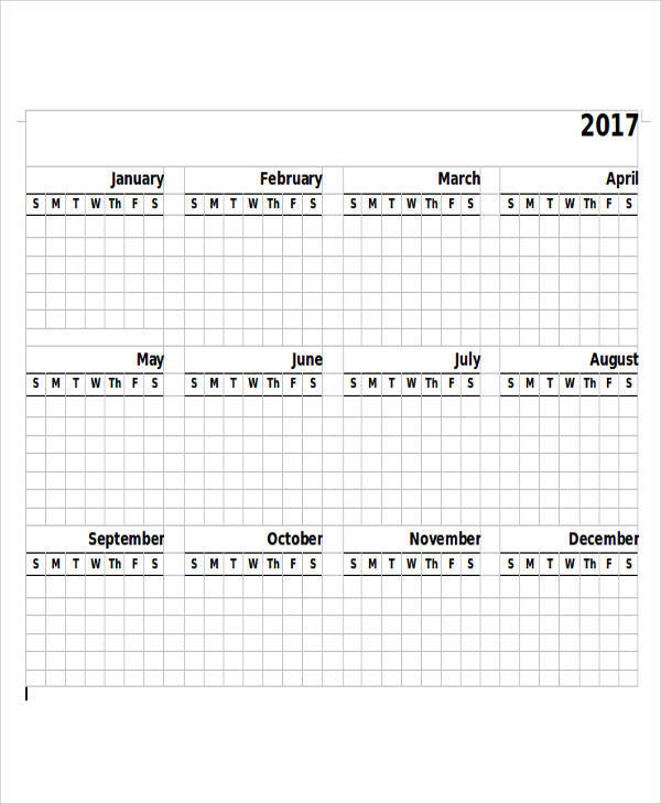Free 5 Printable Blank Calendar Samples In Ms Word Pdf