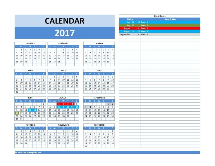 Free 5 Year Calendar Template Excel Calendar Template