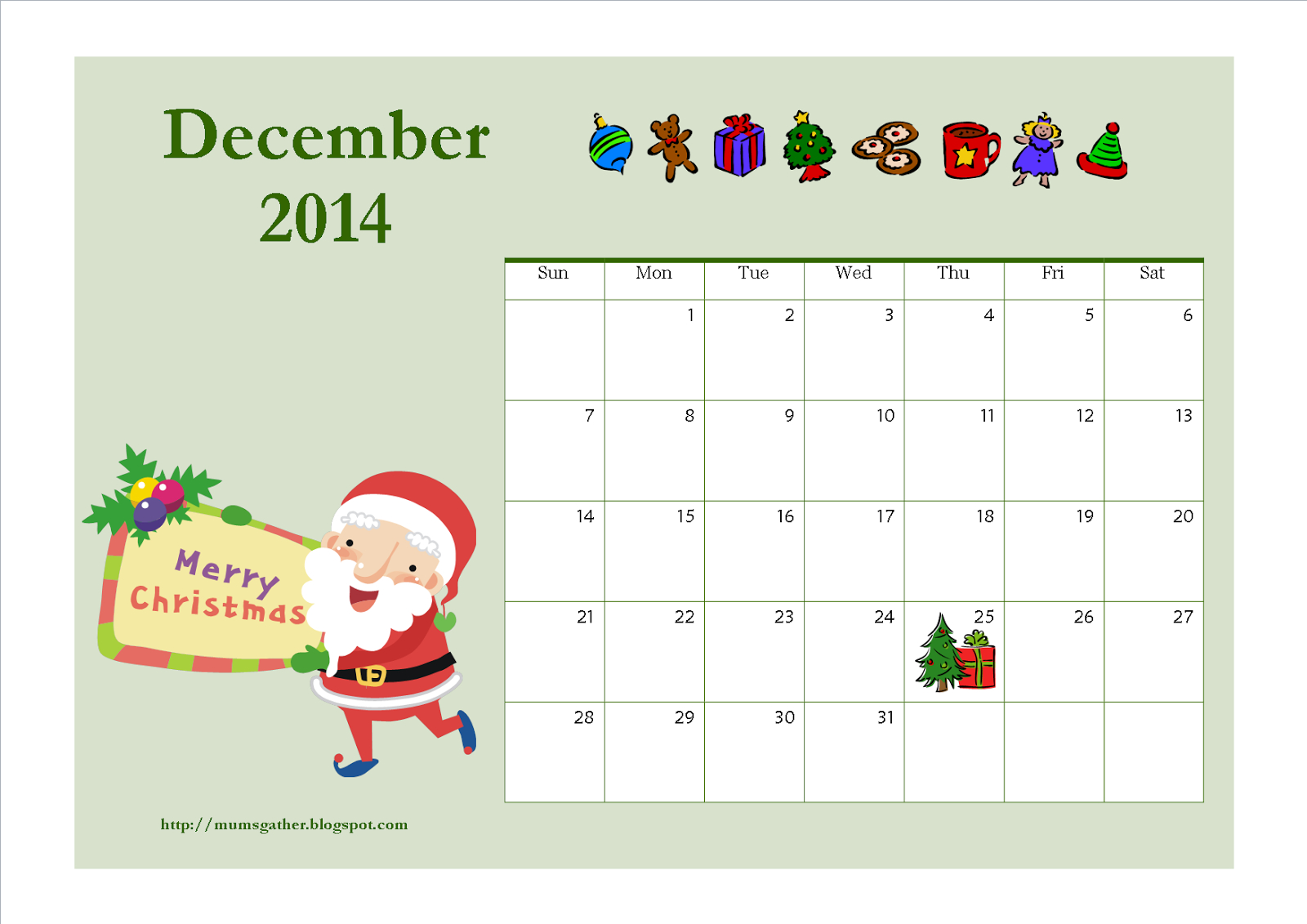 December 2021 Calendar Templates for Word, Excel and PDF