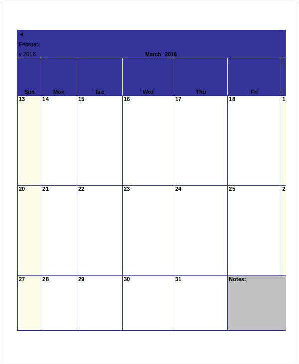 monthly calendar 19 free word pdf documents download