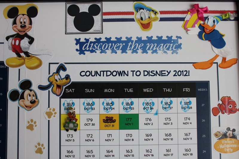 My 250 Day Countdown Calendar Walt Disney World For