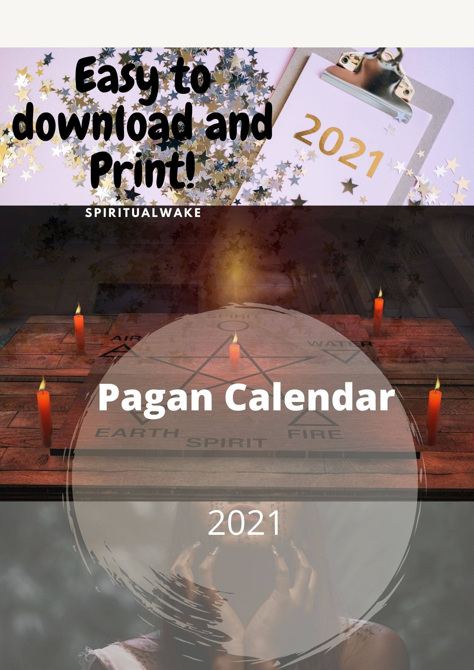 Pagan Calendar 2021 Simple Pdf Printable Download Pagan