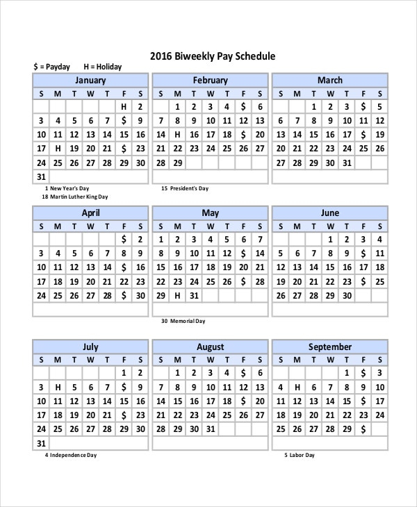 Payroll Calendar Template 10 Free Excel Pdf Document 1